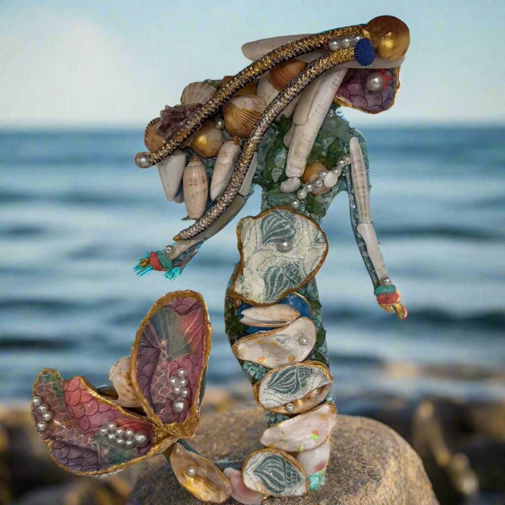 Mermaid Multi Media Shell Decor SOLD!