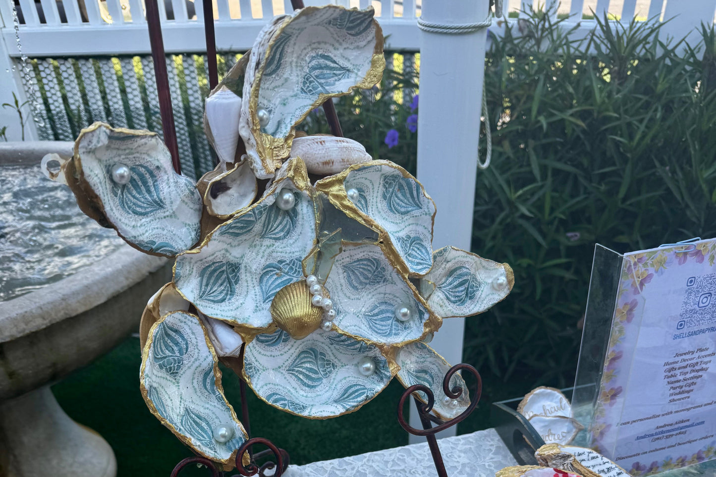 SOLD! Nautical Oyster Shell Turtle