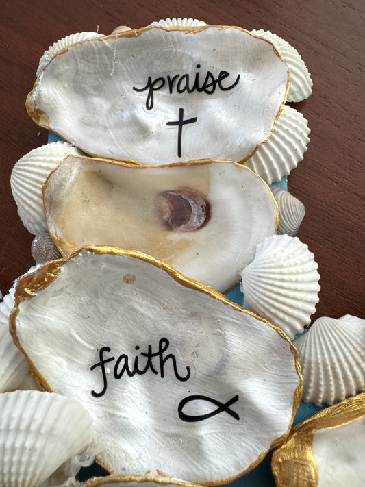 Cross with Oyster Shells