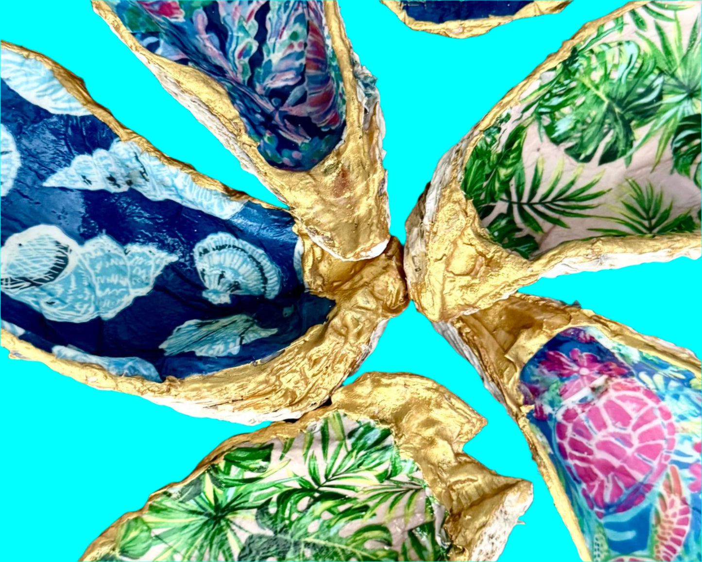 Lilly Pulitzer inspired Oyster Shells