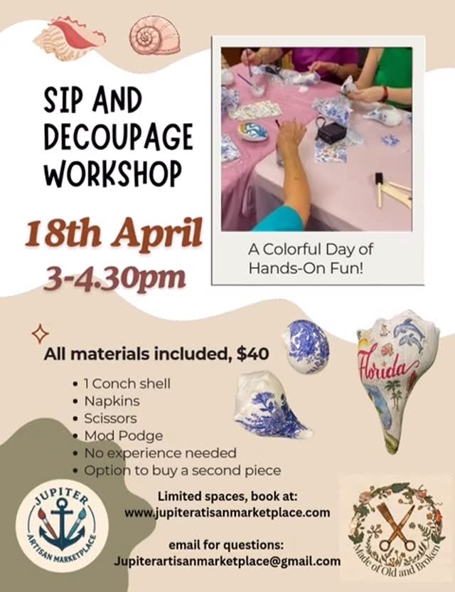DECOUPAGE WORKSHOP EXPERIENCE
