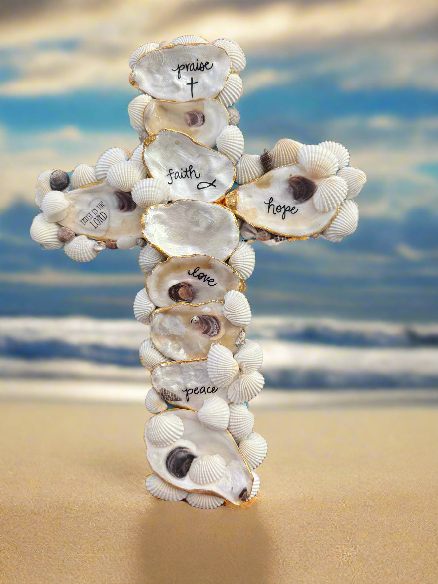 Cross with Oyster Shells